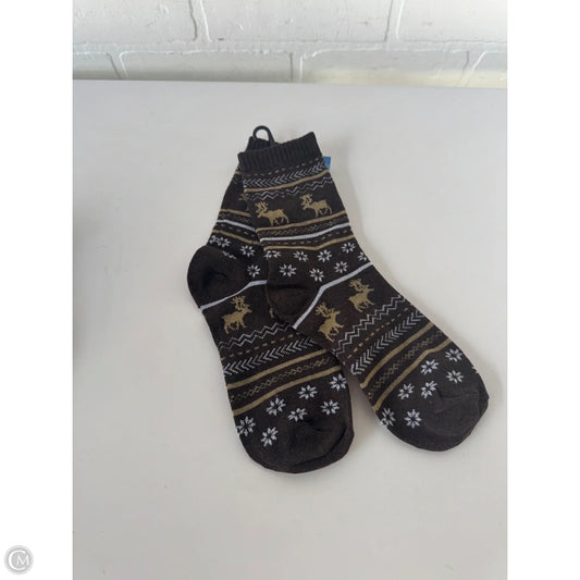Socks By Clothes Mentor In Brown & Tan, Size: Osfm