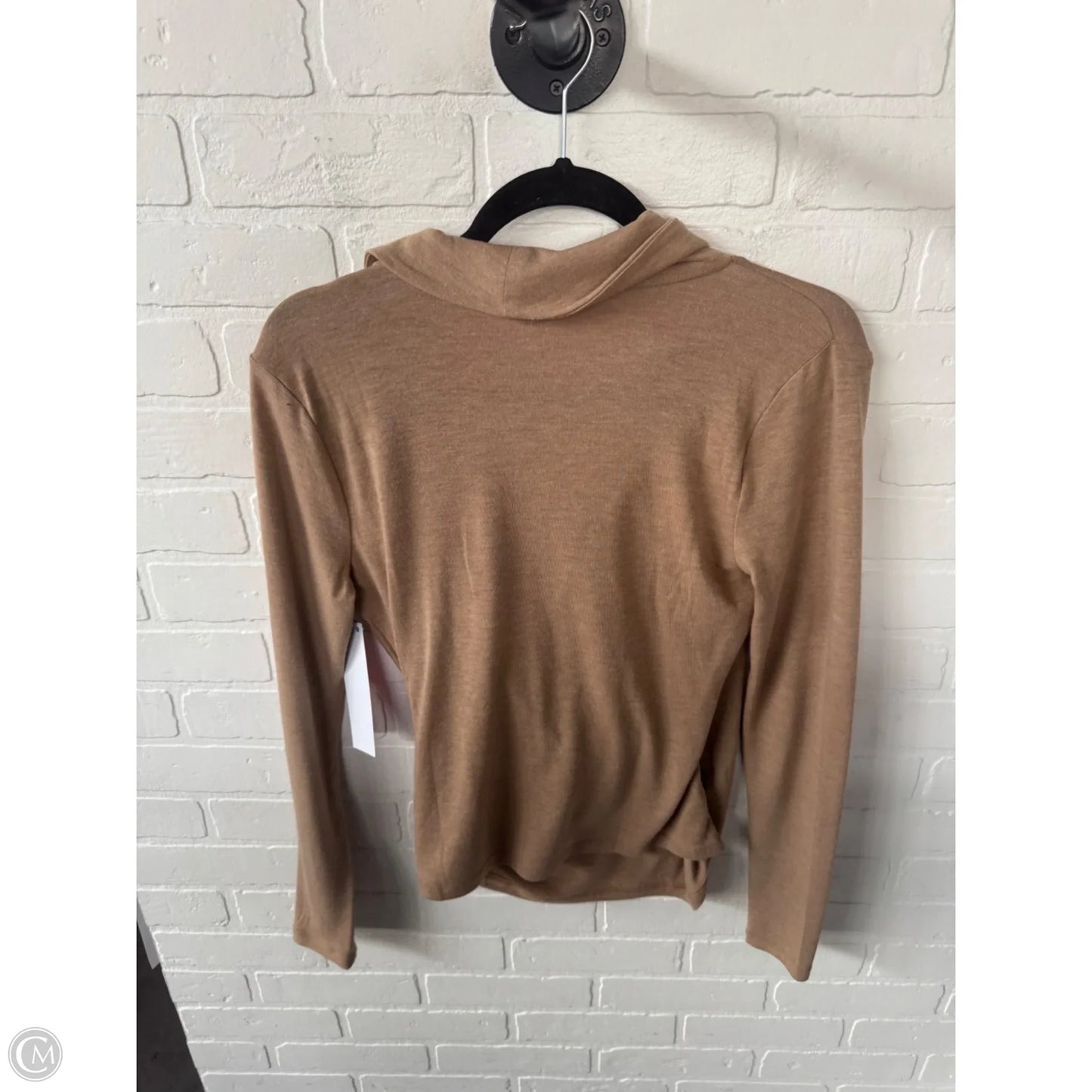 Top Long Sleeve By Ann Taylor In Tan, Size: S