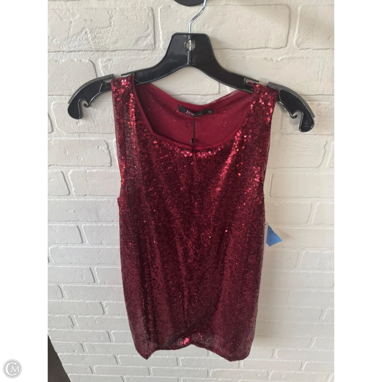 Top Sleeveless By Clothes Mentor In Red, Size: S
