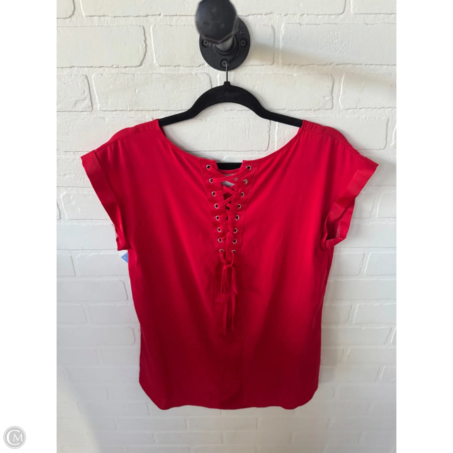 Blouse Sleeveless By Express In Red, Size: M