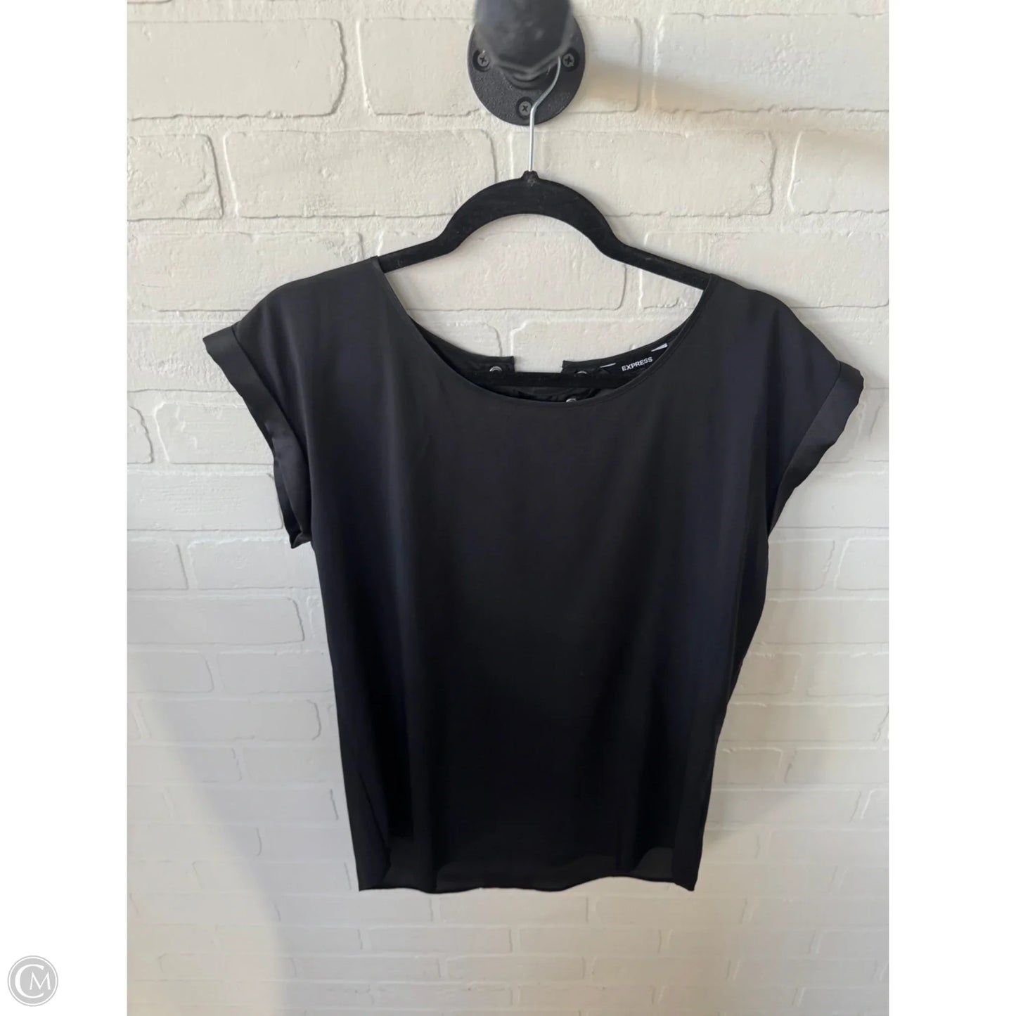 Blouse Sleeveless By Express In Black, Size: M