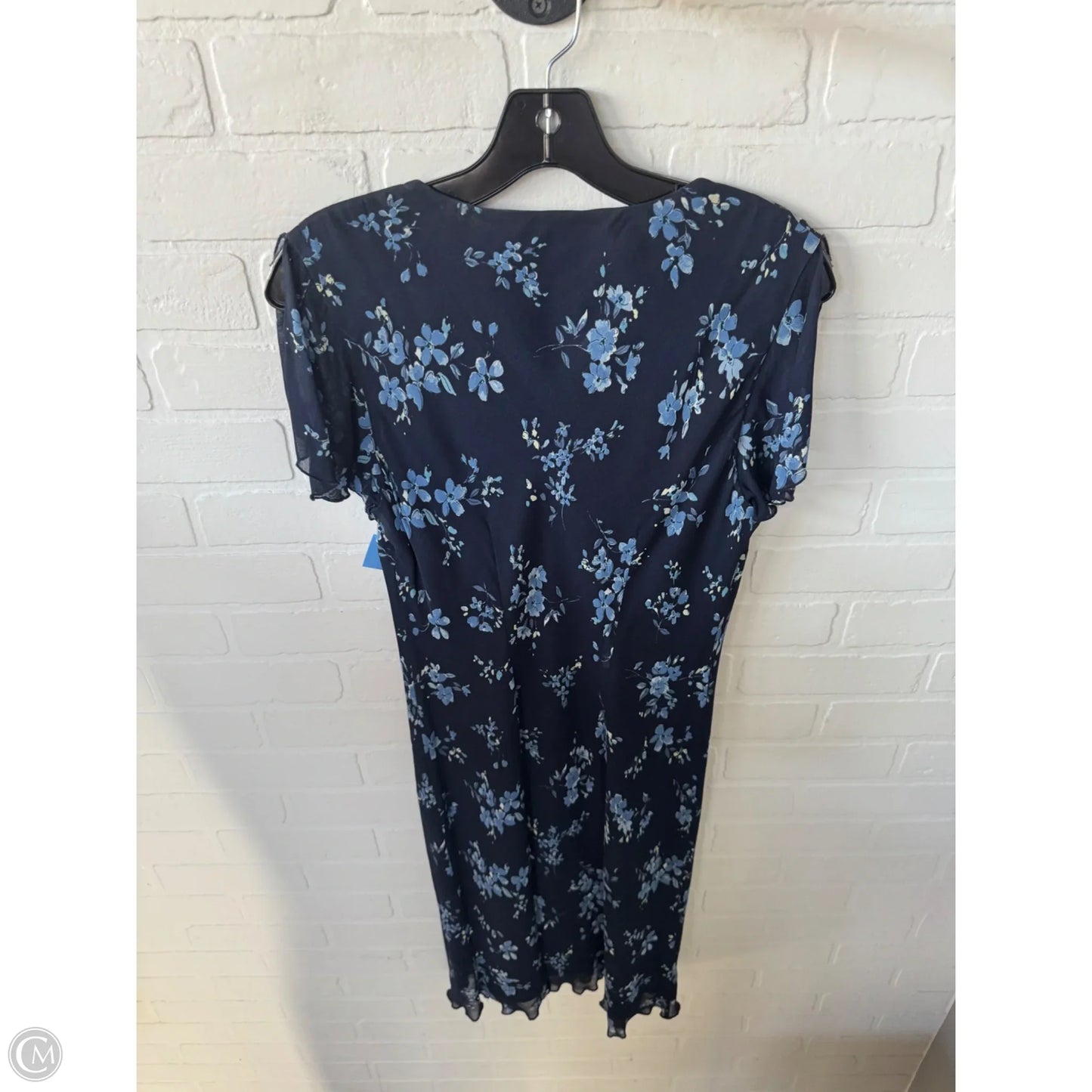 Dress Work By Petite Sophisticate In Blue & White, Size: M