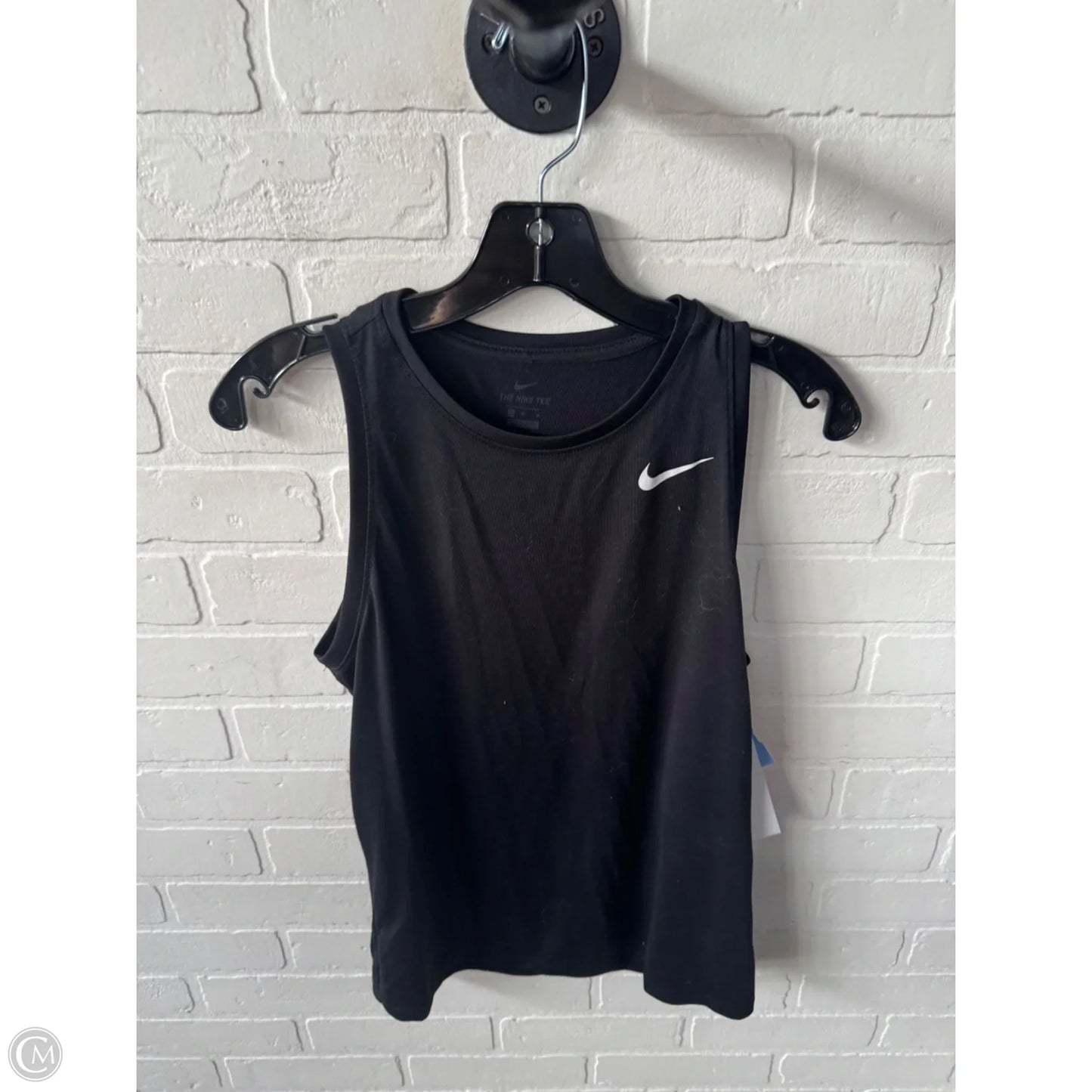 Athletic Tank Top By Nike In Black, Size: M