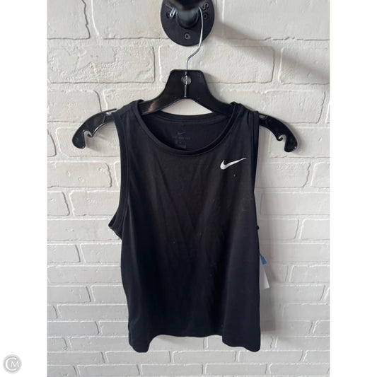 Athletic Tank Top By Nike In Black, Size: M