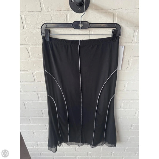 Skirt Midi By Shein In Black & White, Size: 0