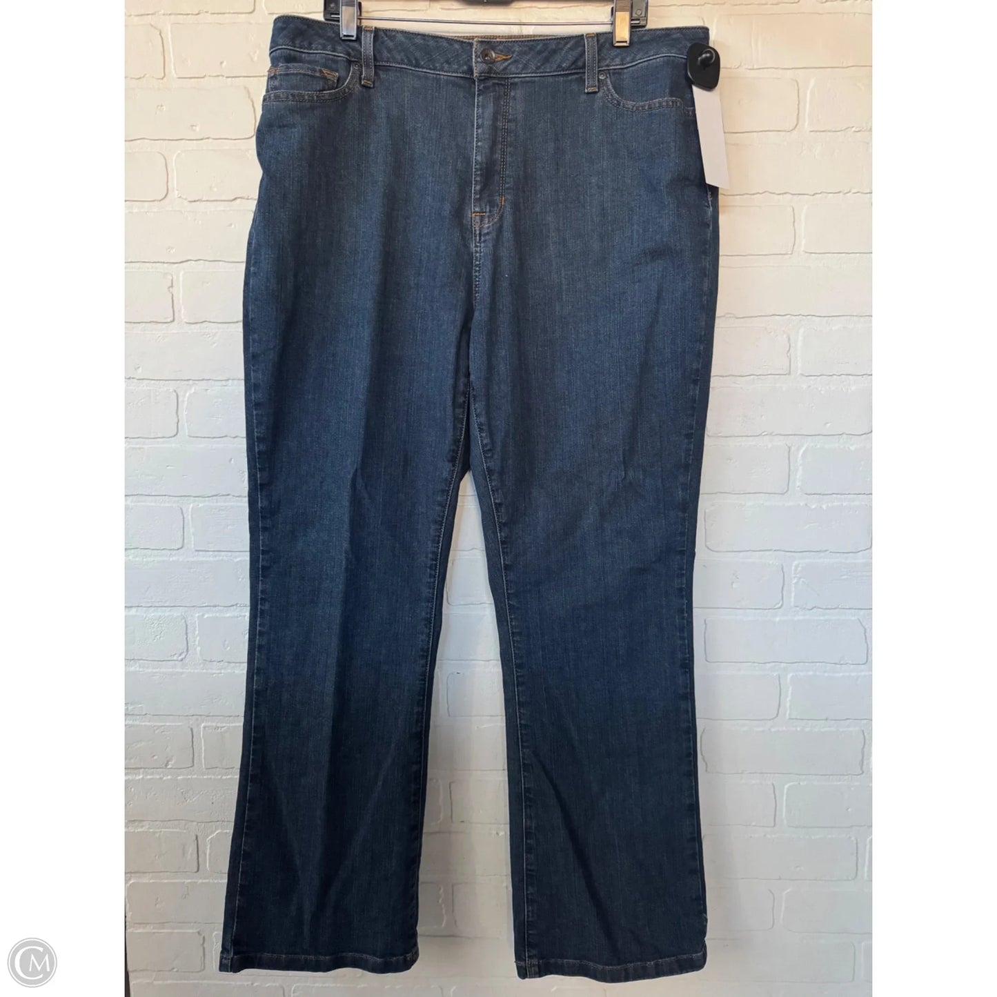 Jeans Straight By L.l. Bean In Blue Denim, Size: 18