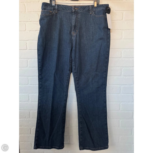 Jeans Straight By L.l. Bean In Blue Denim, Size: 18