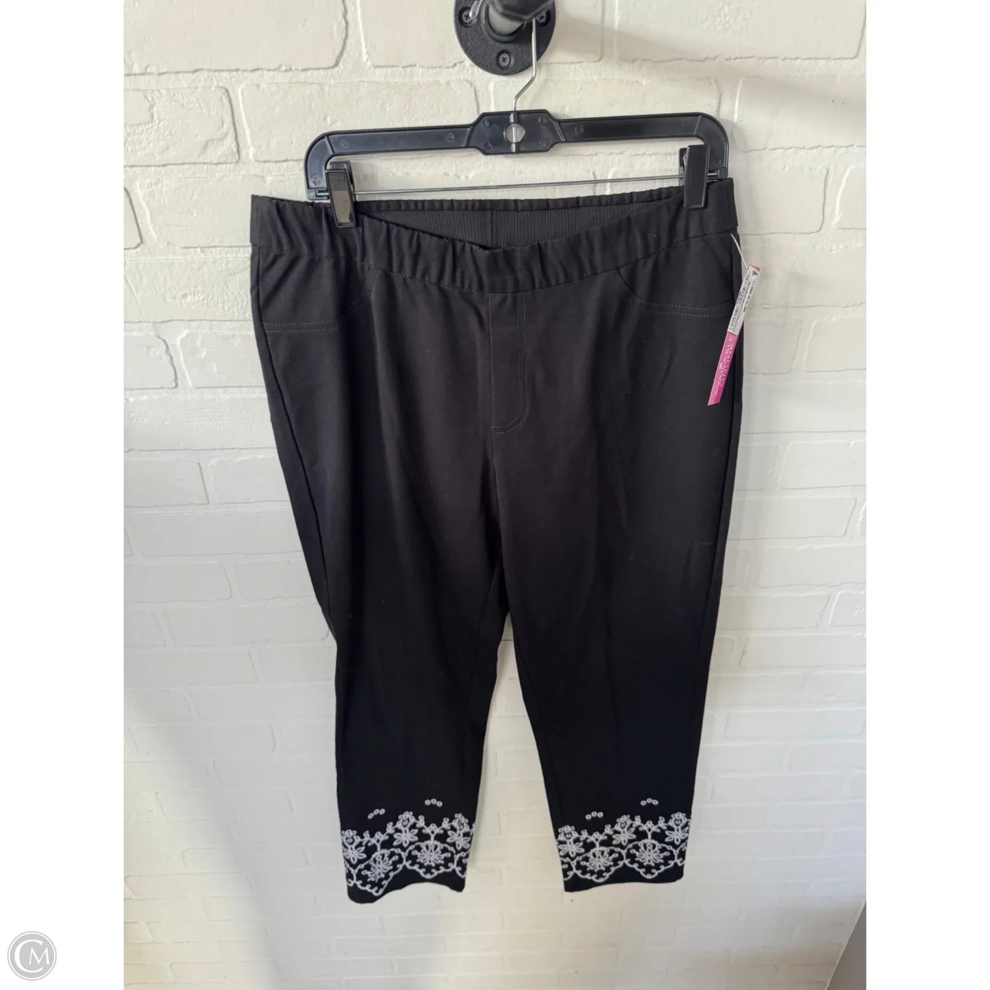 Pants Dress By Isaac Mizrahi Live Qvc In Black & White, Size: 14