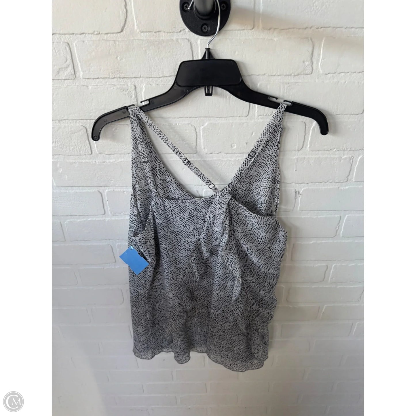 Blouse Sleeveless By Cabi In Black & White, Size: M
