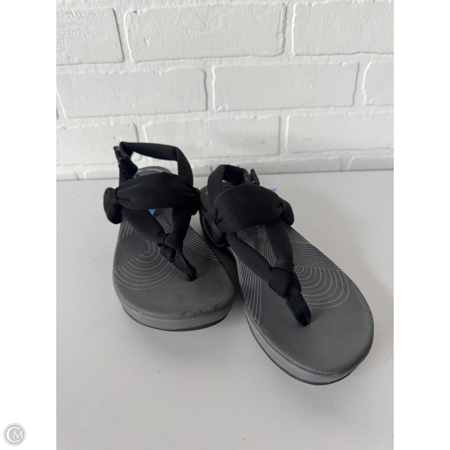 Sandals Flats By Clarks In Black, Size: 7