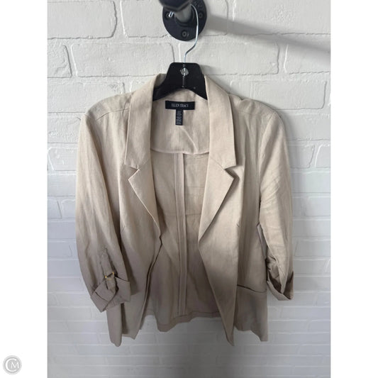Blazer By Ellen Tracy In Tan, Size: M