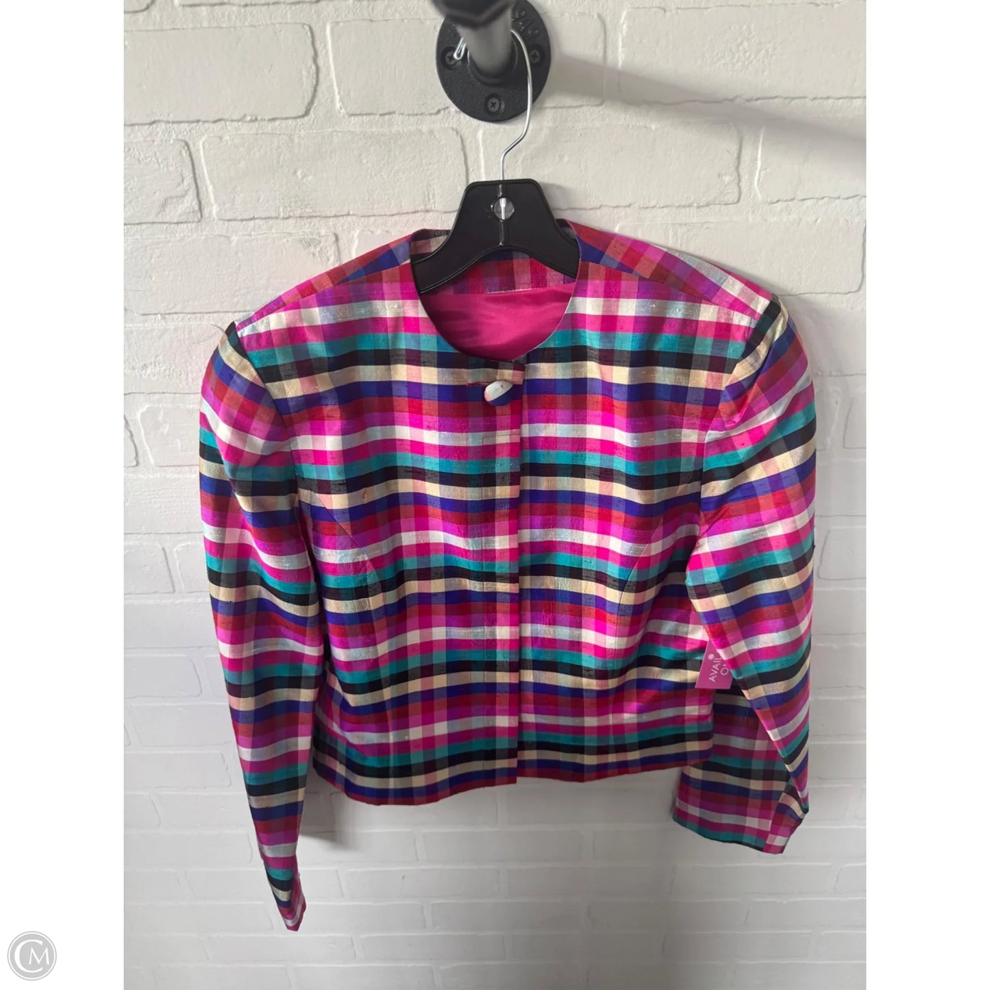 Blazer By Doncaster In Pink & Tan, Size: M