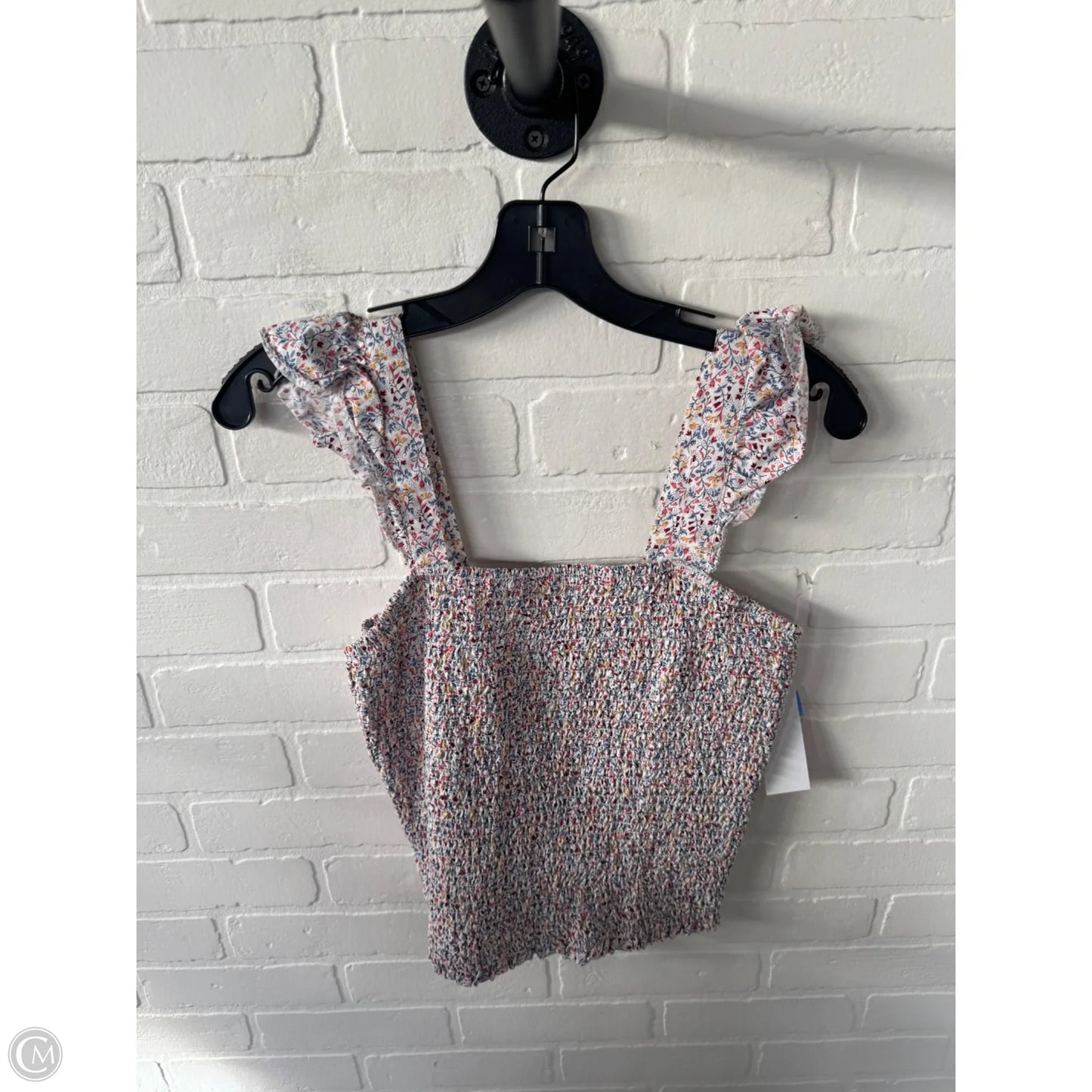 Top Sleeveless By Old Navy In Blue & White, Size: M