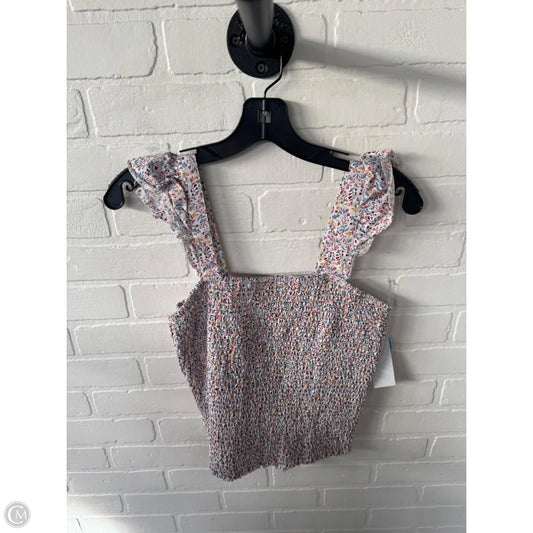 Top Sleeveless By Old Navy In Blue & White, Size: M