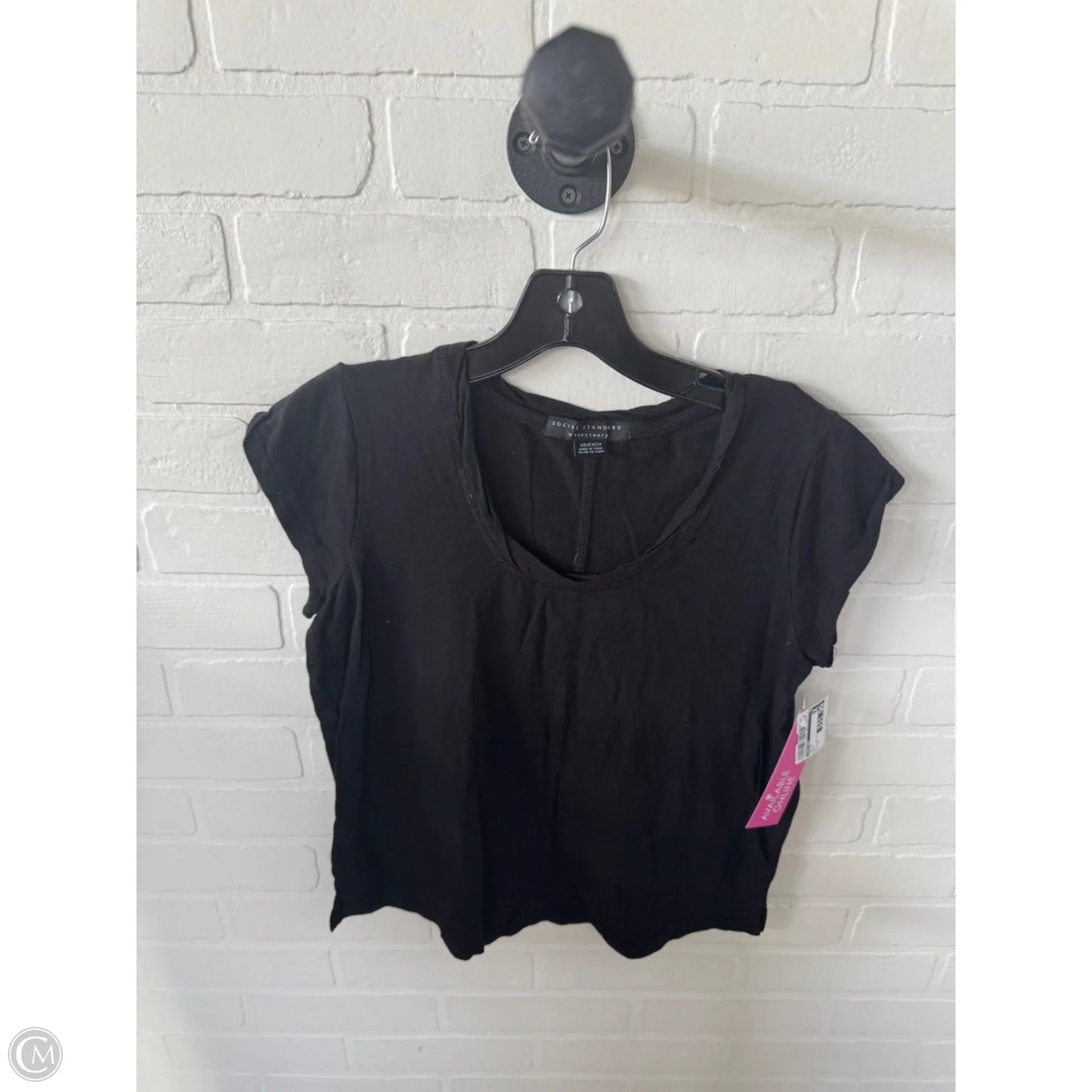 Top Short Sleeve By Sanctuary In Black, Size: Xs