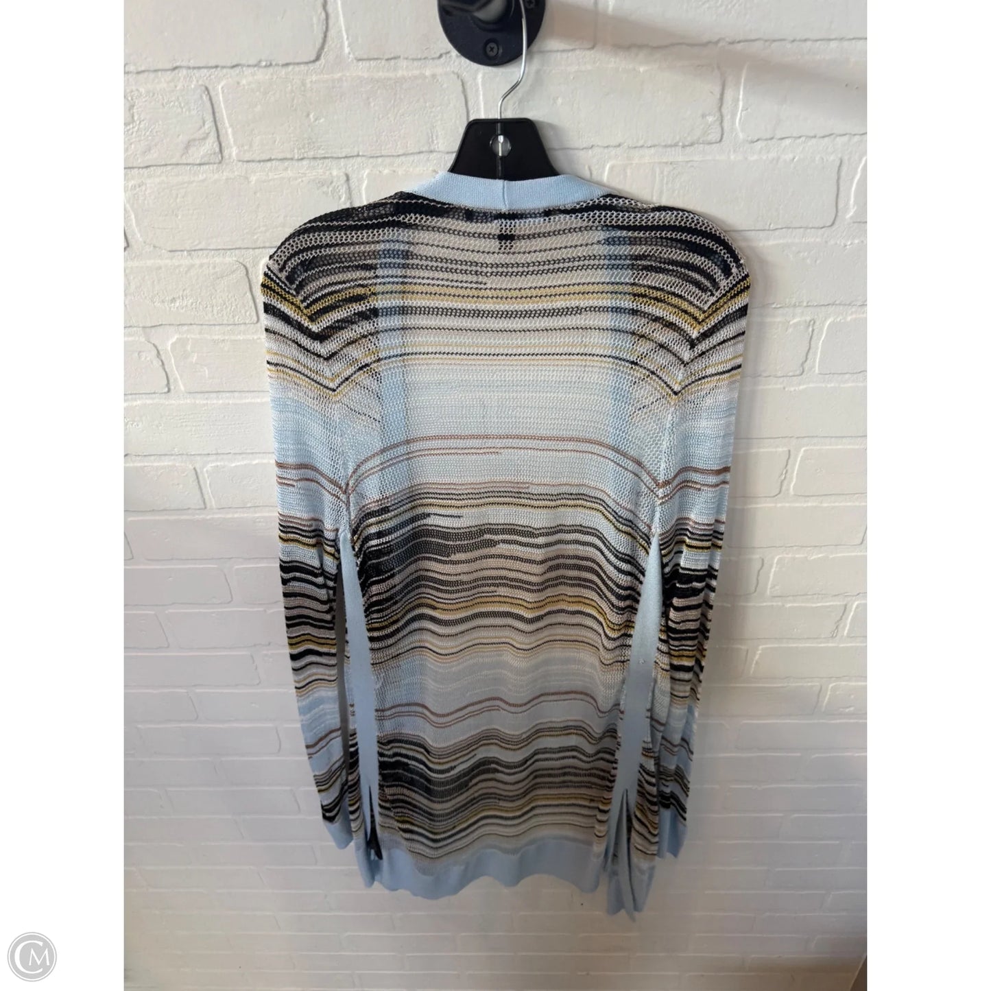 Sweater Cardigan By White House Black Market In Blue & Brown, Size: L