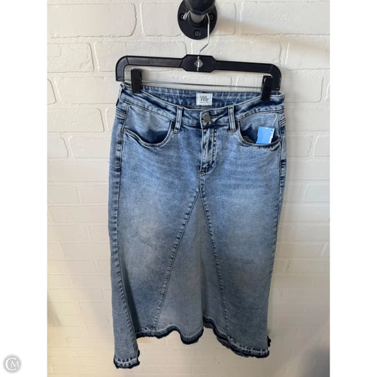 Skirt Midi By Cmc In Blue Denim, Size: 4