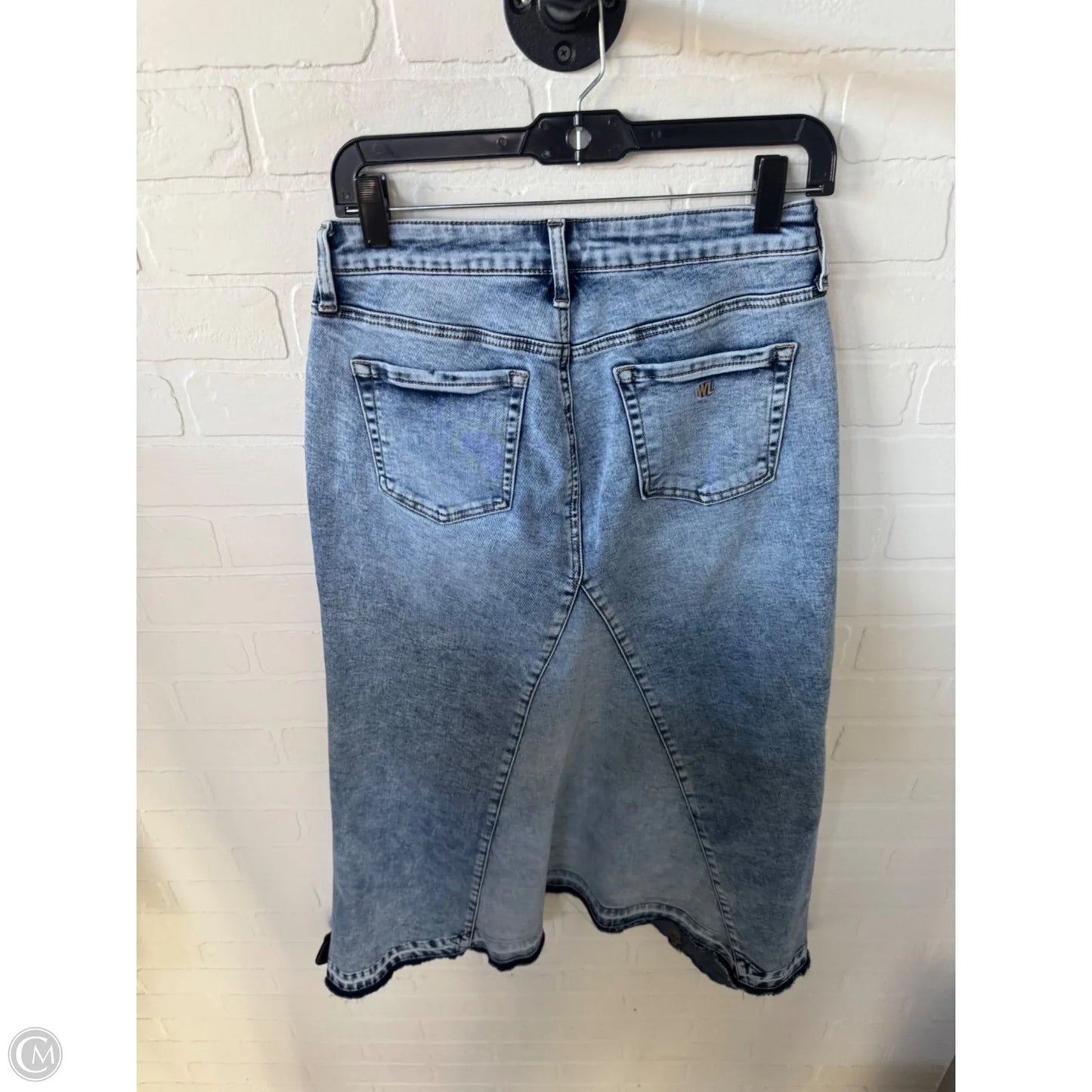 Skirt Midi By Cmc In Blue Denim, Size: 4