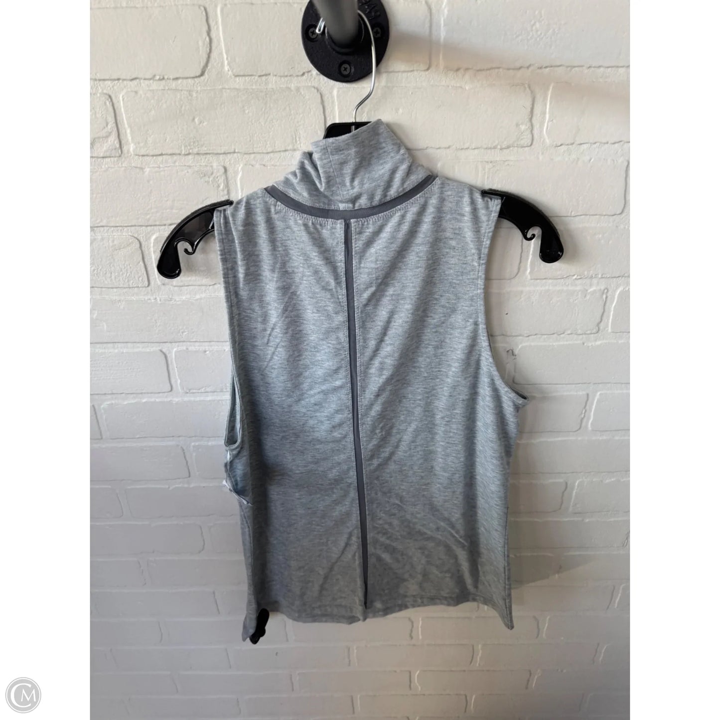 Athletic Top Short Sleeve By Athleta In Grey, Size: M