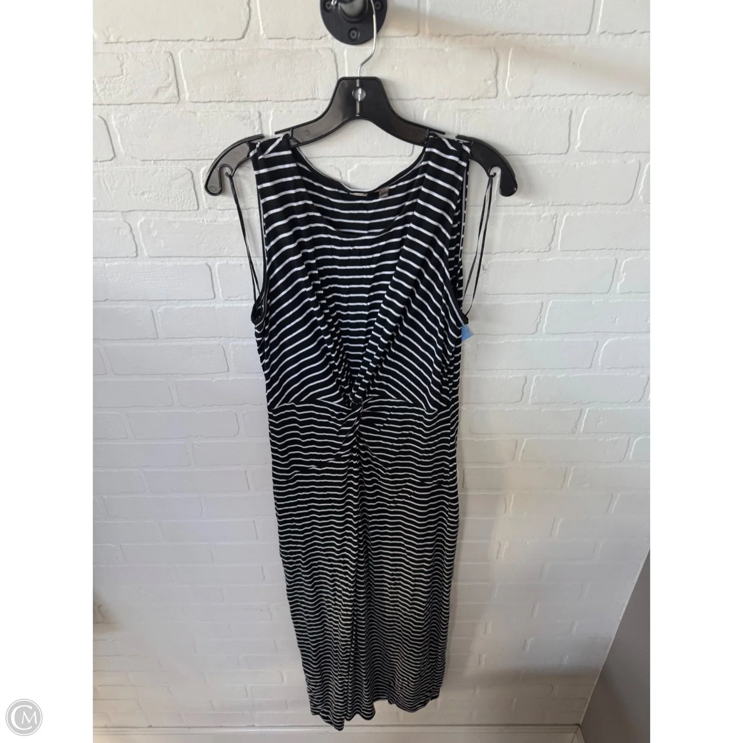 Dress Casual Maxi By Tahari In Black & White, Size: L