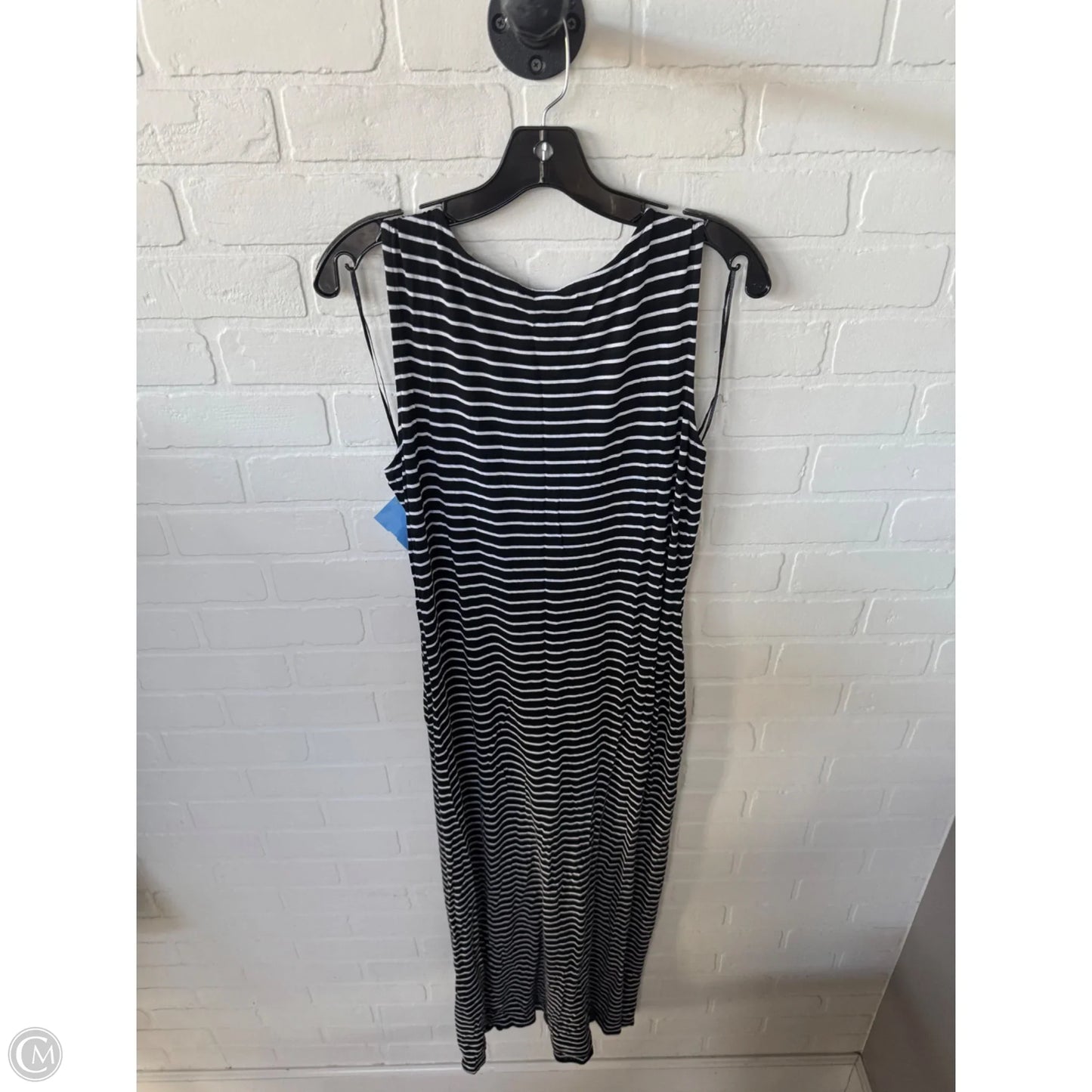 Dress Casual Maxi By Tahari In Black & White, Size: L