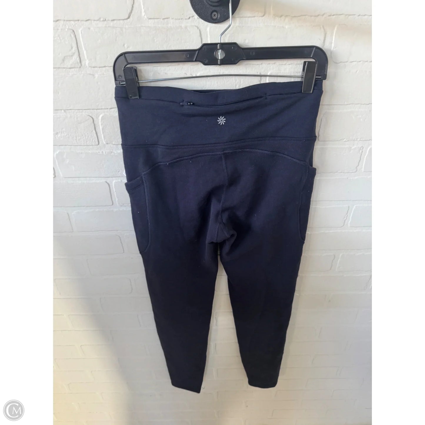Athletic Leggings By Athleta In Navy, Size: 4