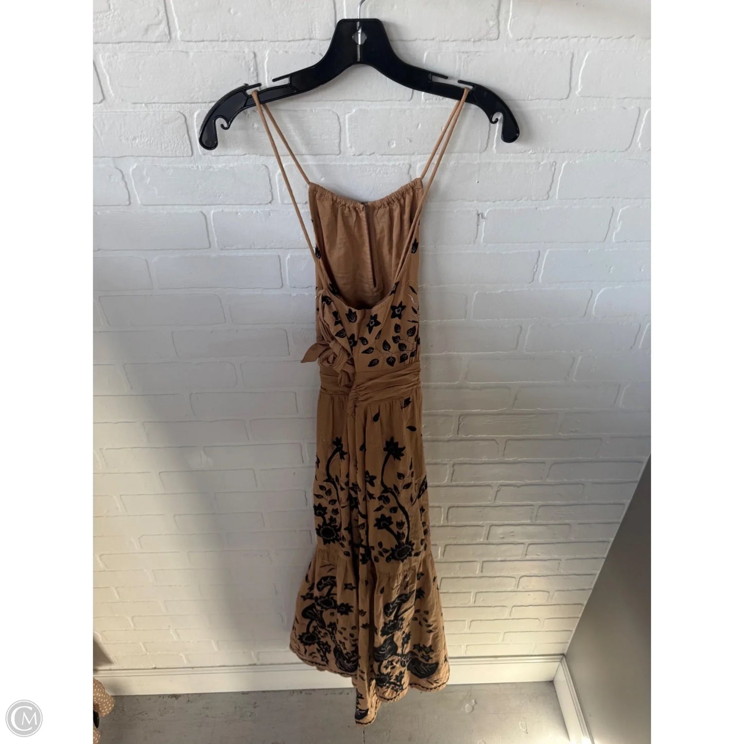 Dress Party Long By Anthropologie In Black & Tan, Size: M