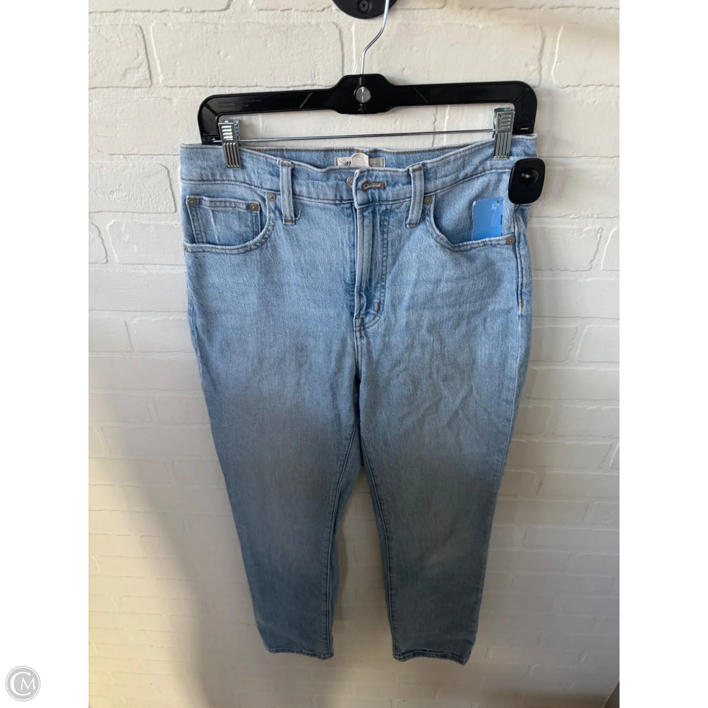 Jeans Straight By Madewell In Blue Denim, Size: 4