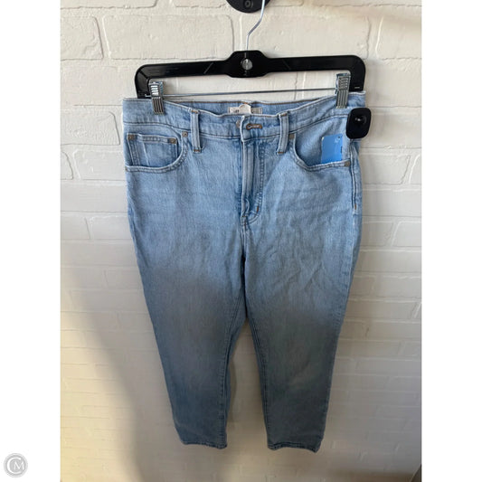 Jeans Straight By Madewell In Blue Denim, Size: 4