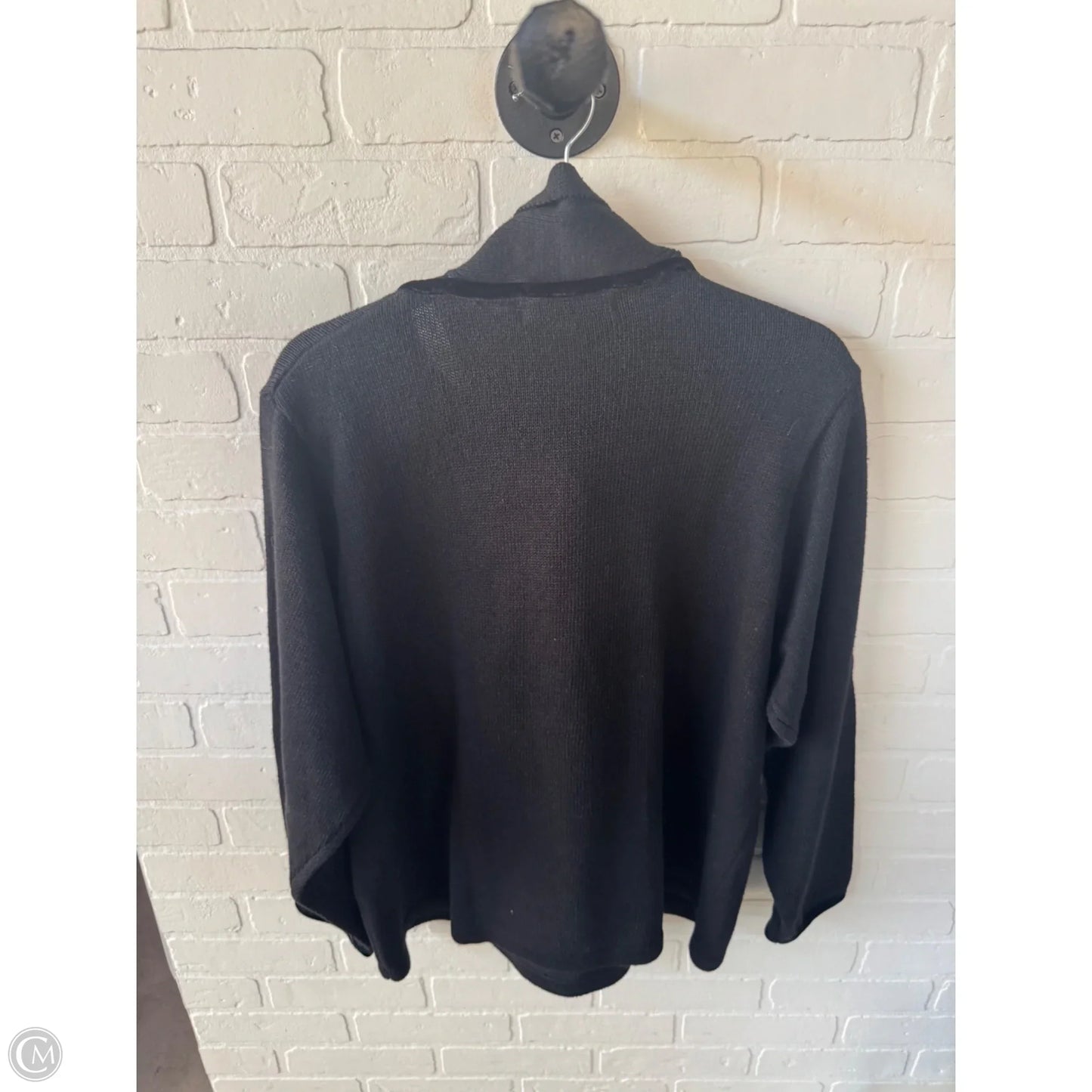 Sweater By Victoria Jones In Black & Gold, Size: Xl