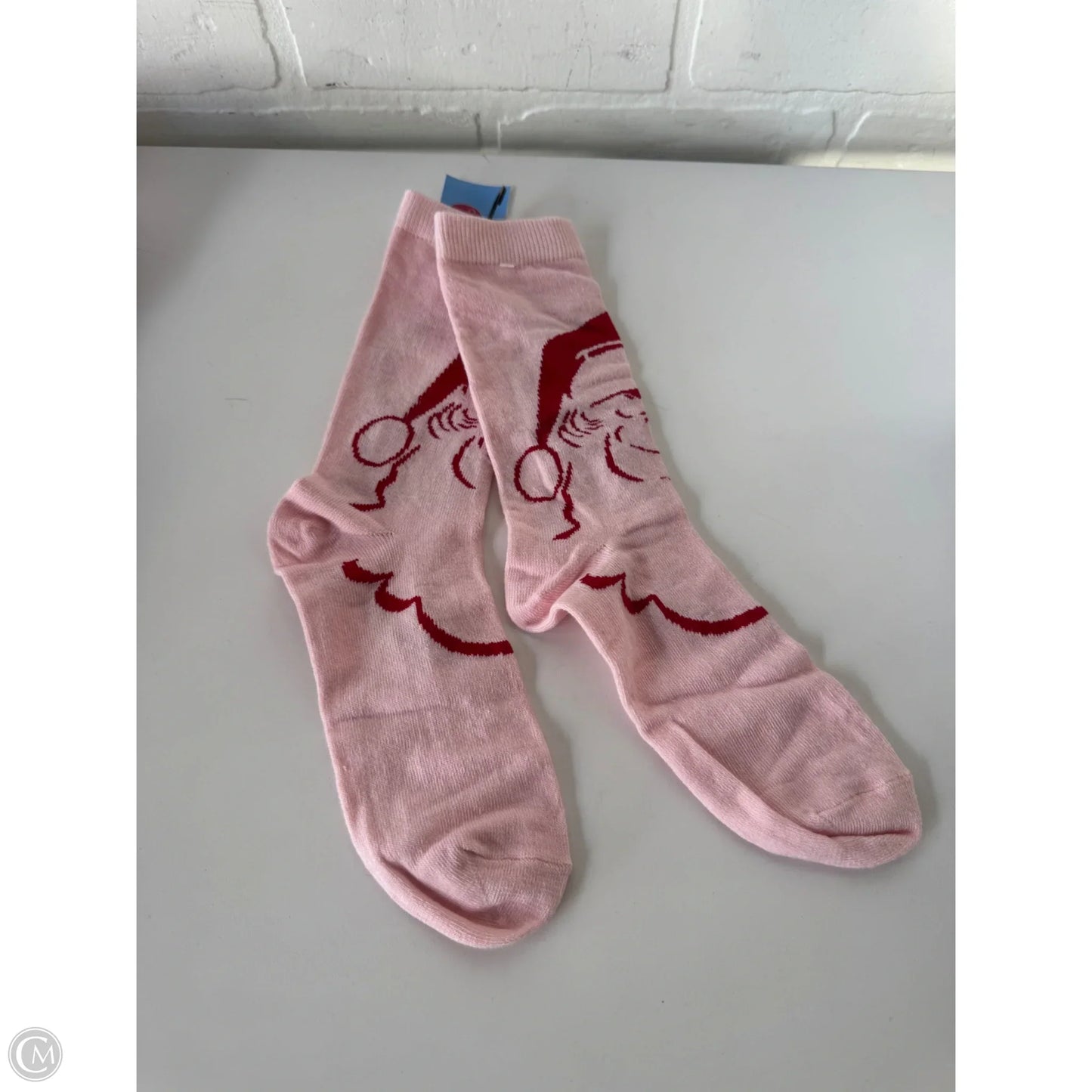 Socks By Clothes Mentor In Red & White, Size: 0