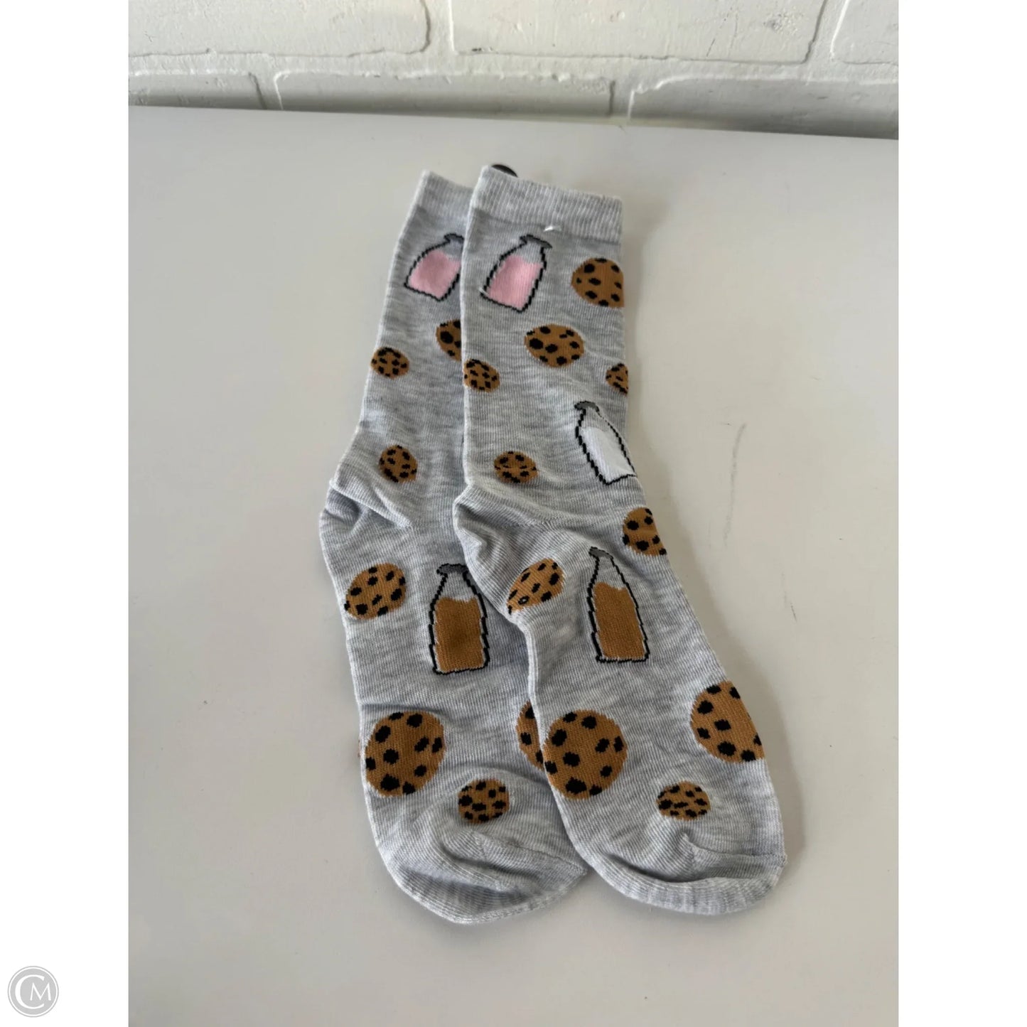 Socks By Clothes Mentor In Brown & Grey, Size: 0