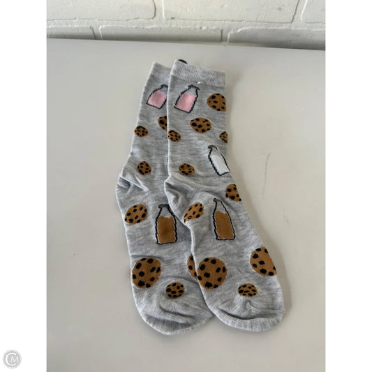 Socks By Clothes Mentor In Brown & Grey, Size: 0