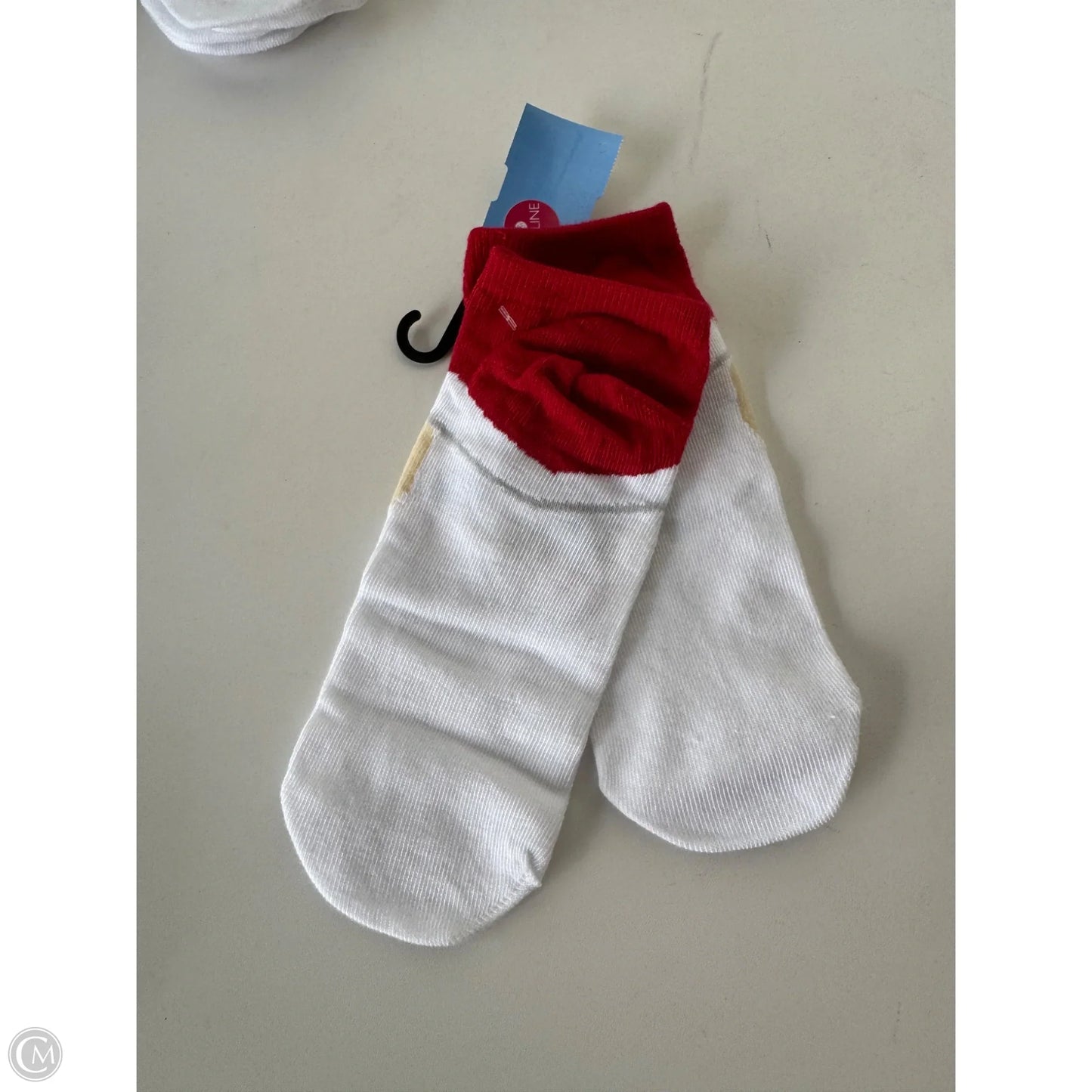 Socks By Clothes Mentor In Pink & Red, Size: 0