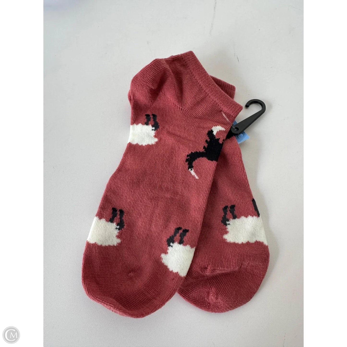 Socks By Clothes Mentor In Black & Orange, Size: 0