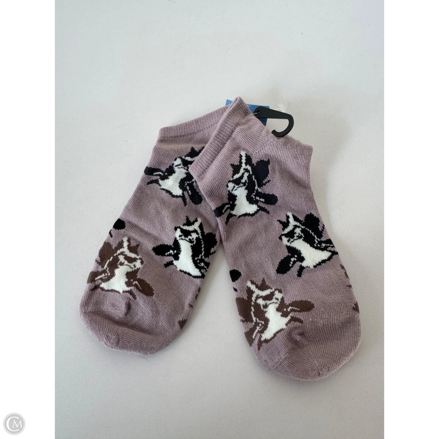 Socks By Clothes Mentor In Brown & White, Size: 0