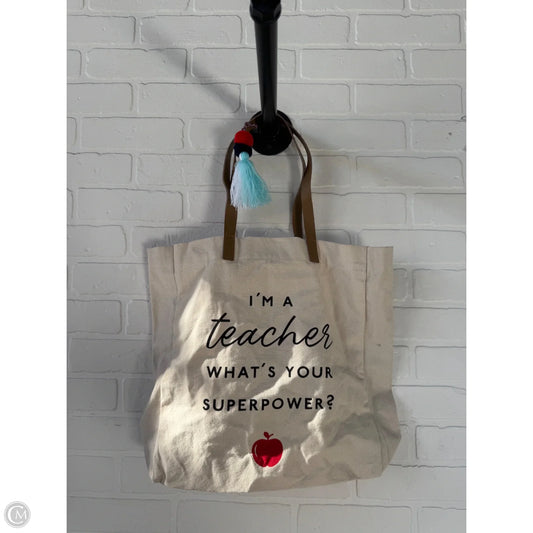 Tote By Clothes Mentor, Size: Large