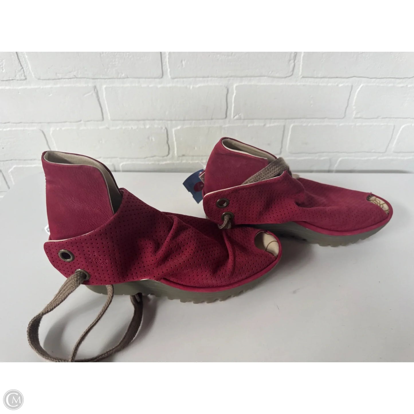 Boots Ankle Heels By Fly London In Red, Size: 7.5