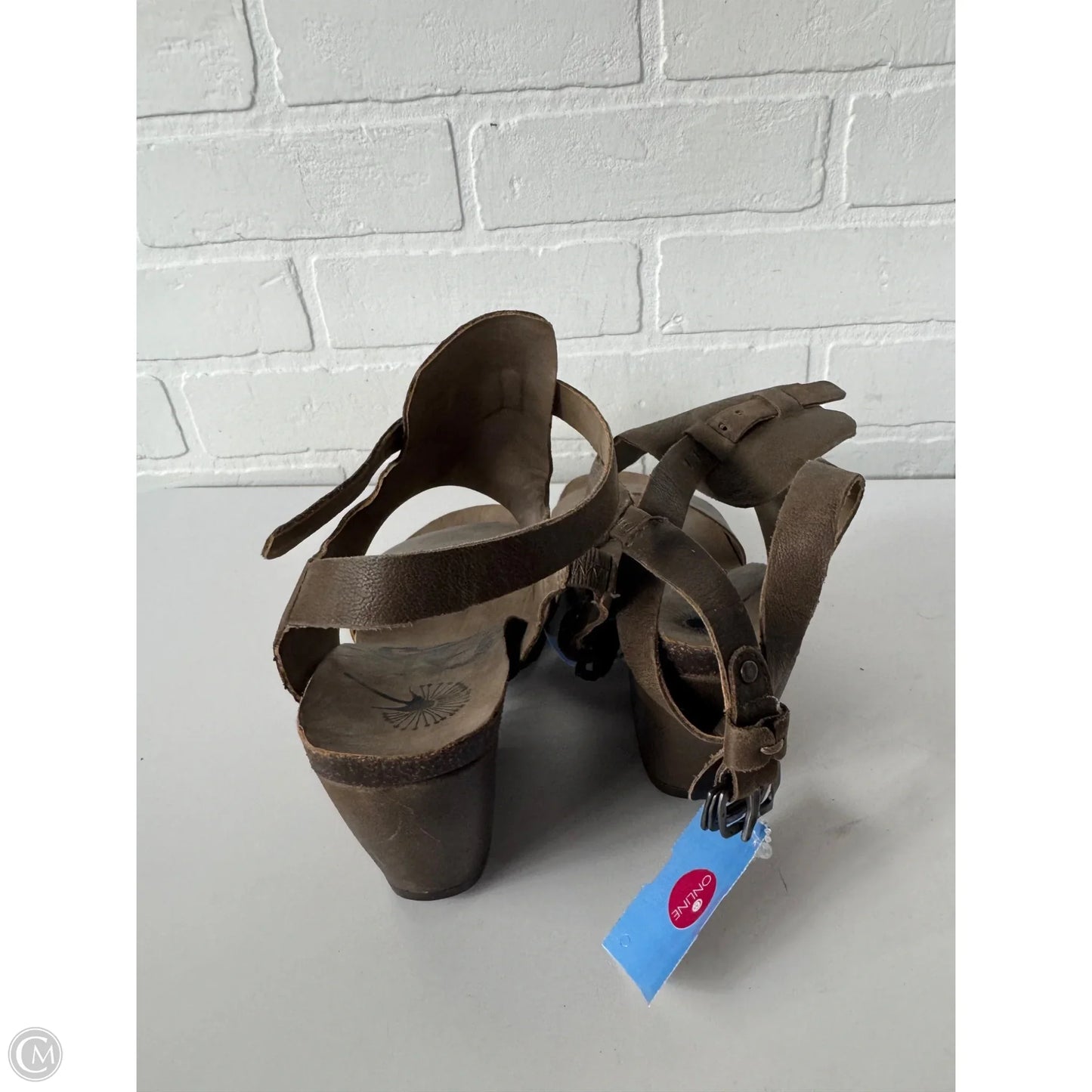 Sandals Heels Wedge By Otbt In Brown, Size: 7.5