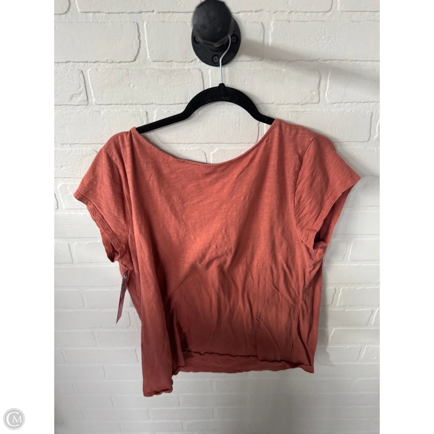 Top Short Sleeve By Loft In Orange, Size: Xxl
