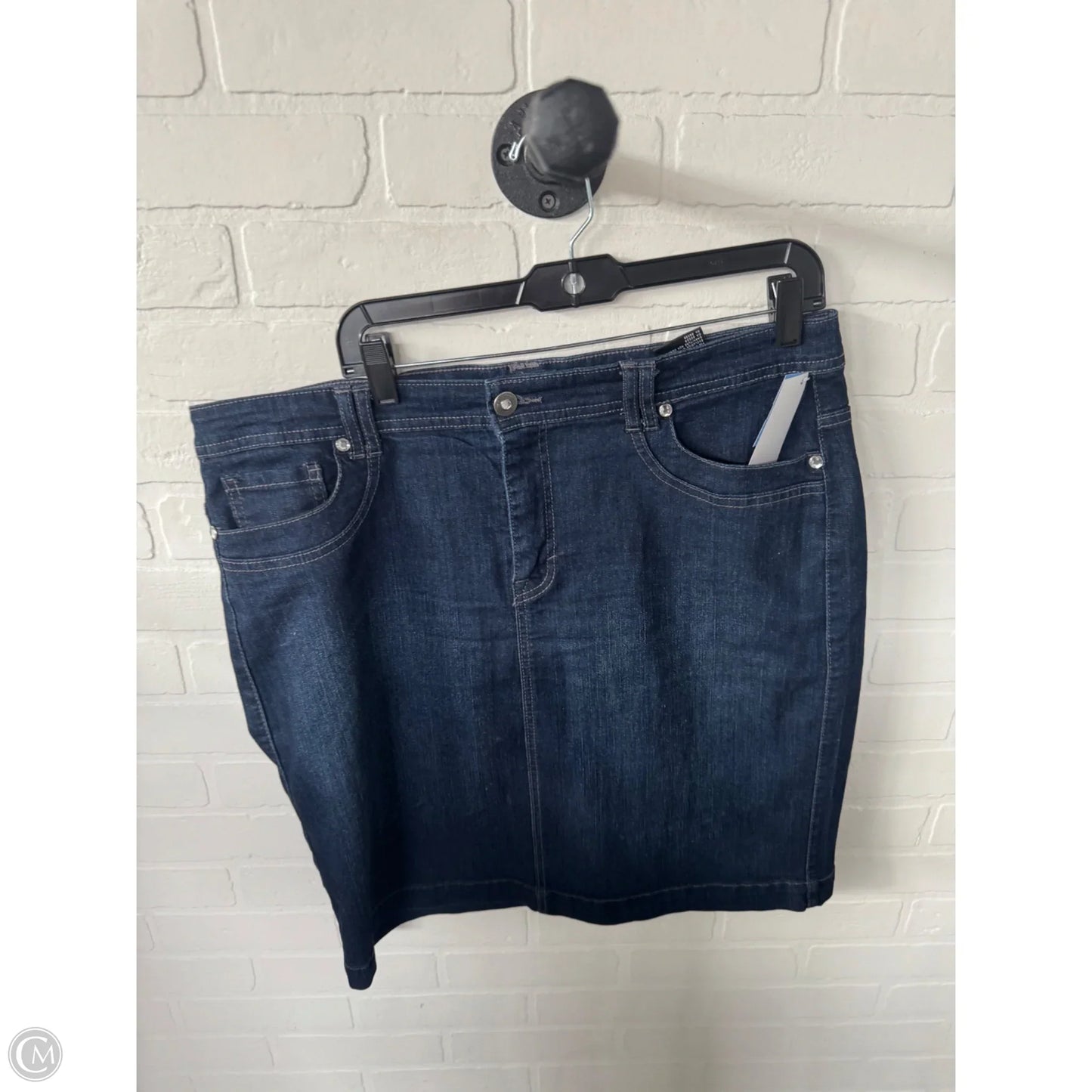 Skirt Mini & Short By Style And Company In Blue Denim, Size: 16