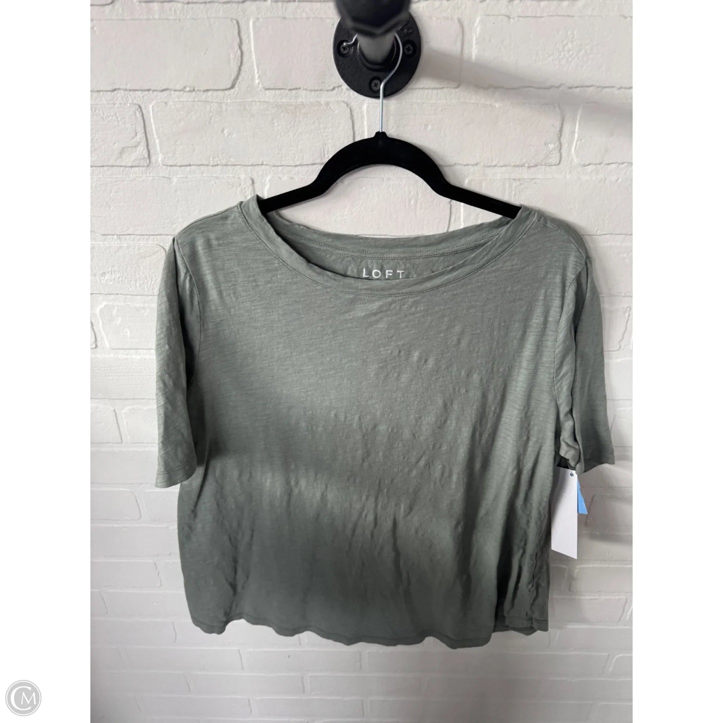 Top Short Sleeve Basic By Loft In Green, Size: Xxl