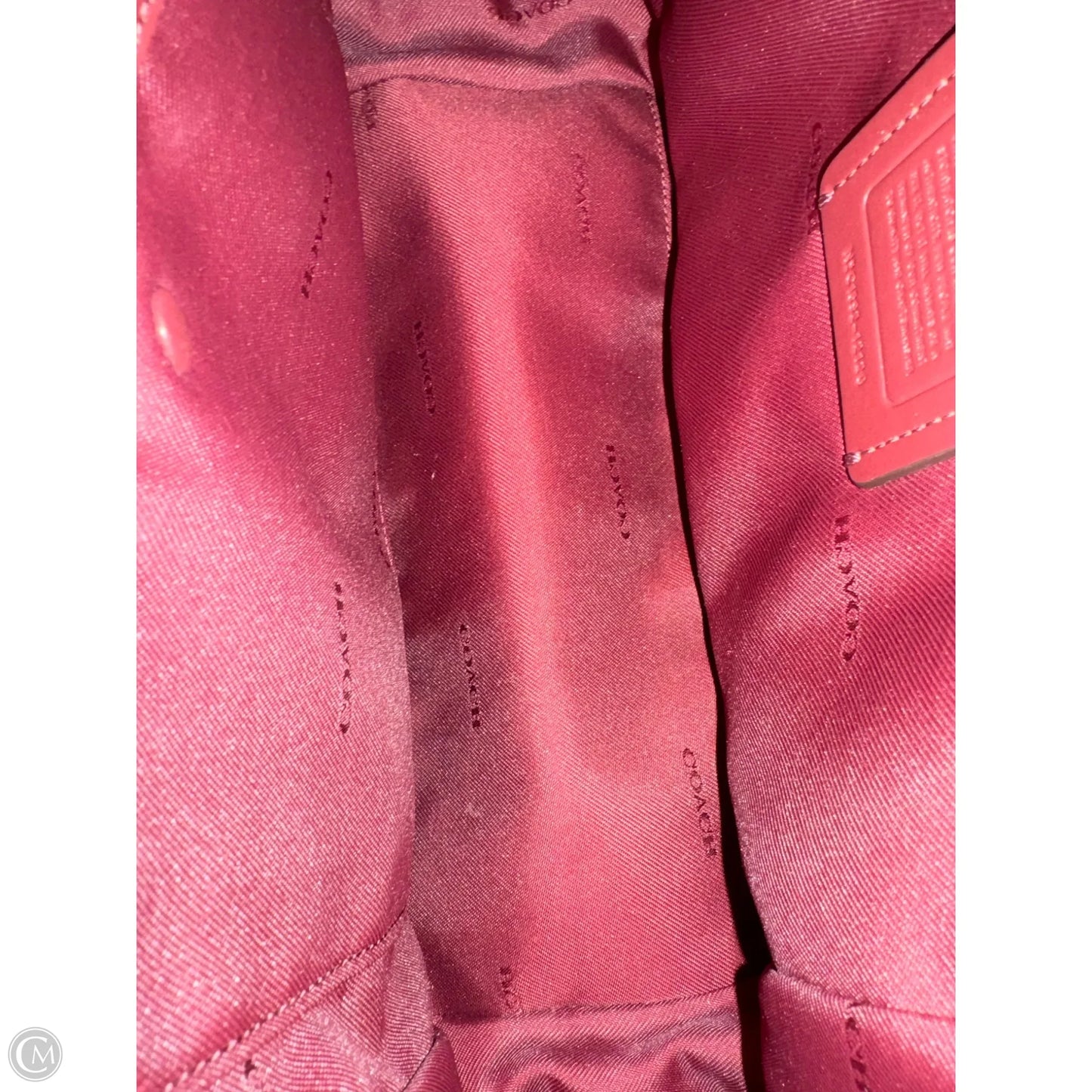 Handbag Designer By Coach, Size: Medium