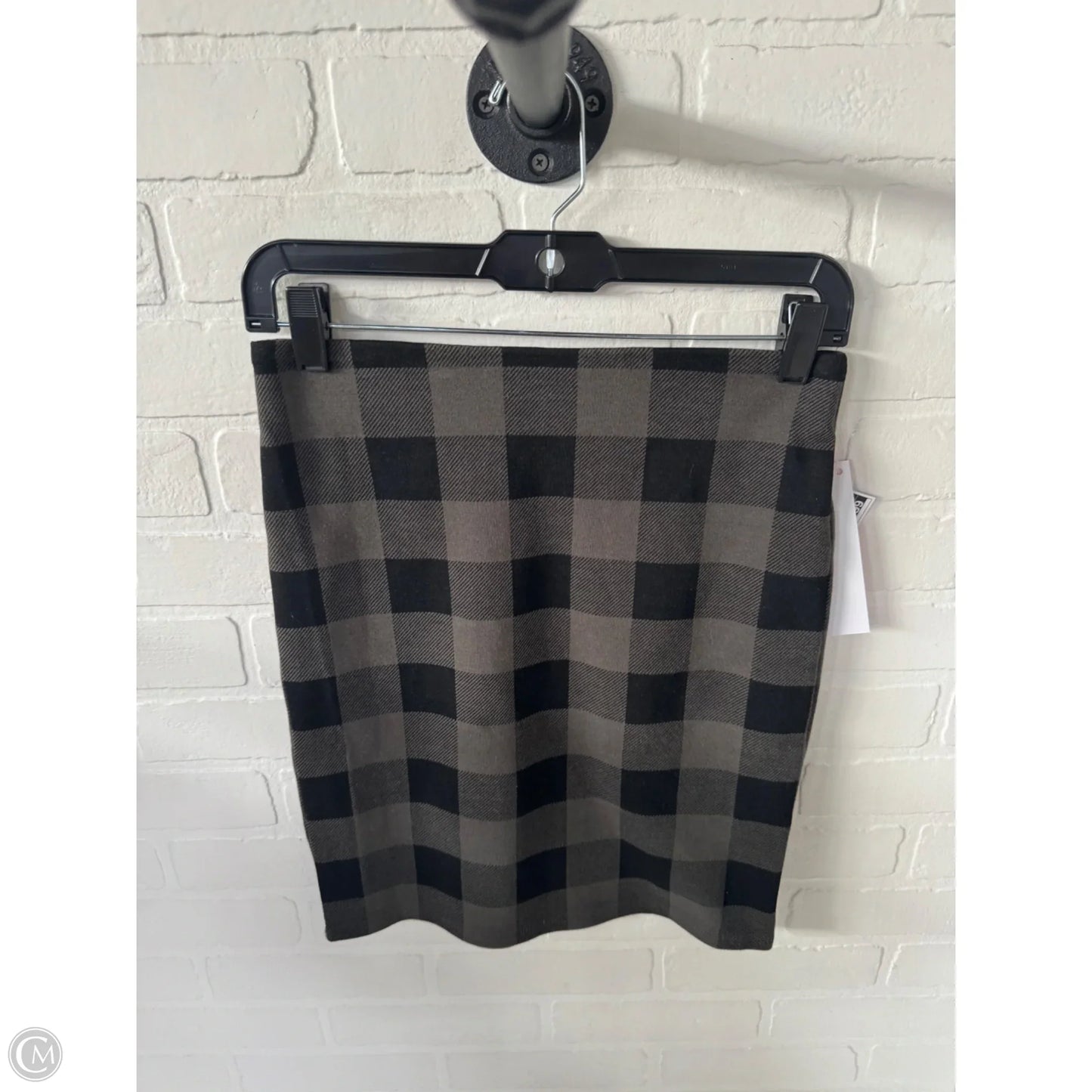 Skirt Mini & Short By Loft In Black & Grey, Size: 0