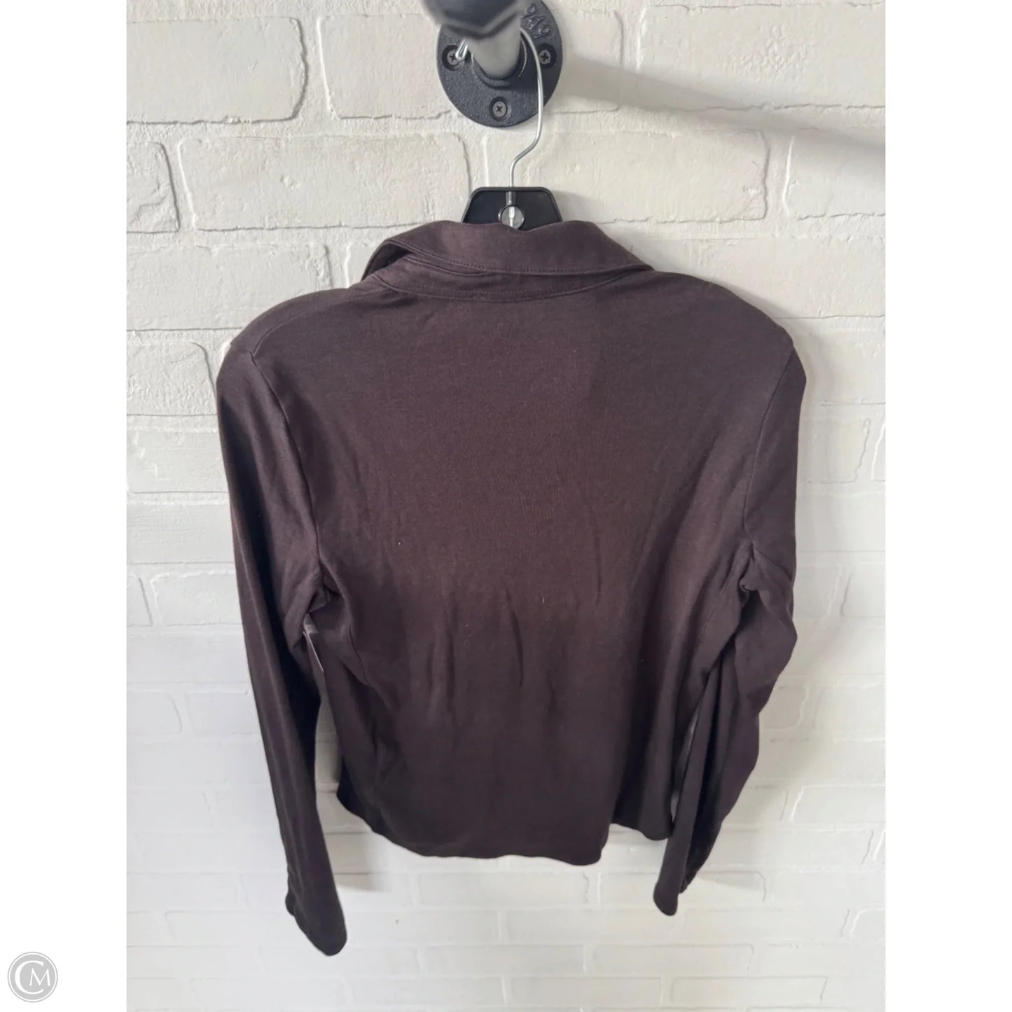 Top Long Sleeve By Madewell In Brown, Size: M