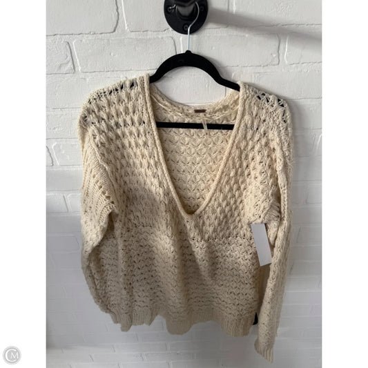 Sweater By Free People In Cream, Size: Xs