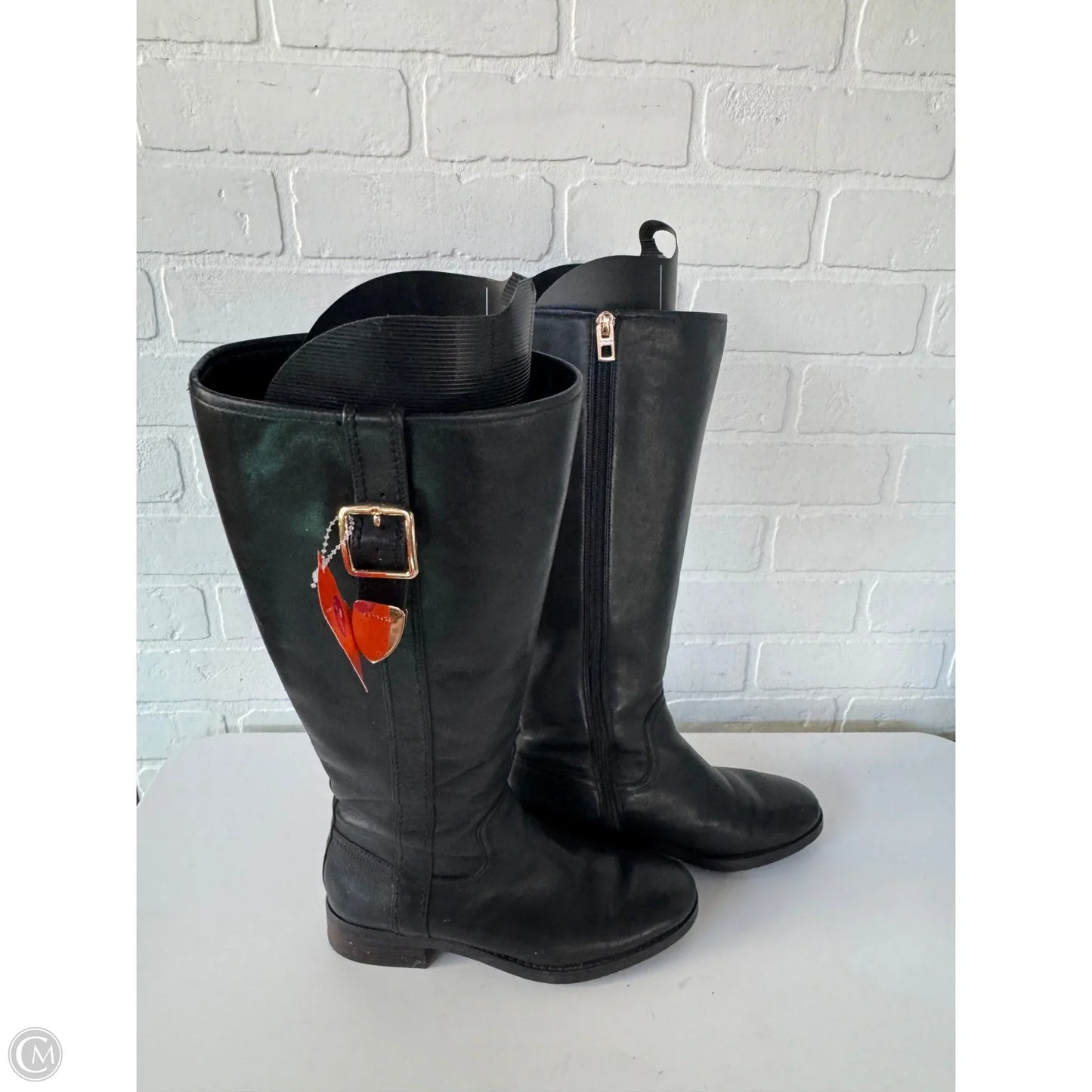 Boots Designer By Coach In Black, Size: 7