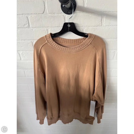 Sweatshirt Crewneck By Aerie In Brown, Size: M