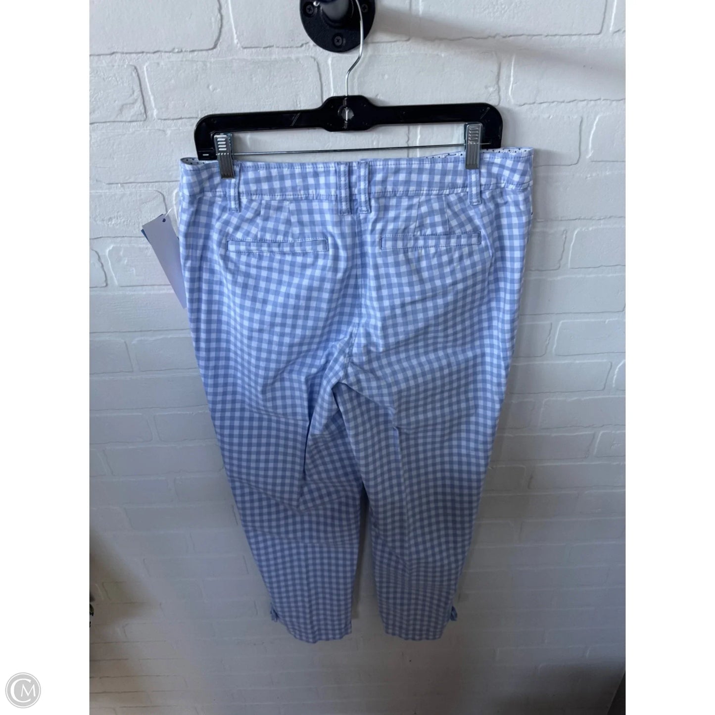 Pants Cropped By Talbots In Blue & White, Size: 8