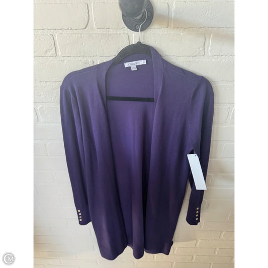 Sweater Cardigan By Chicos In Purple, Size: S